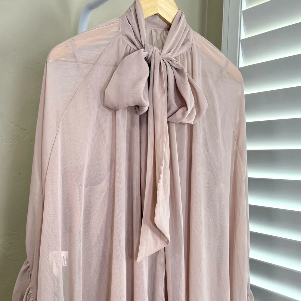 Commense Blush Pink Ruffle Mini Dress - Picture 6 of 13